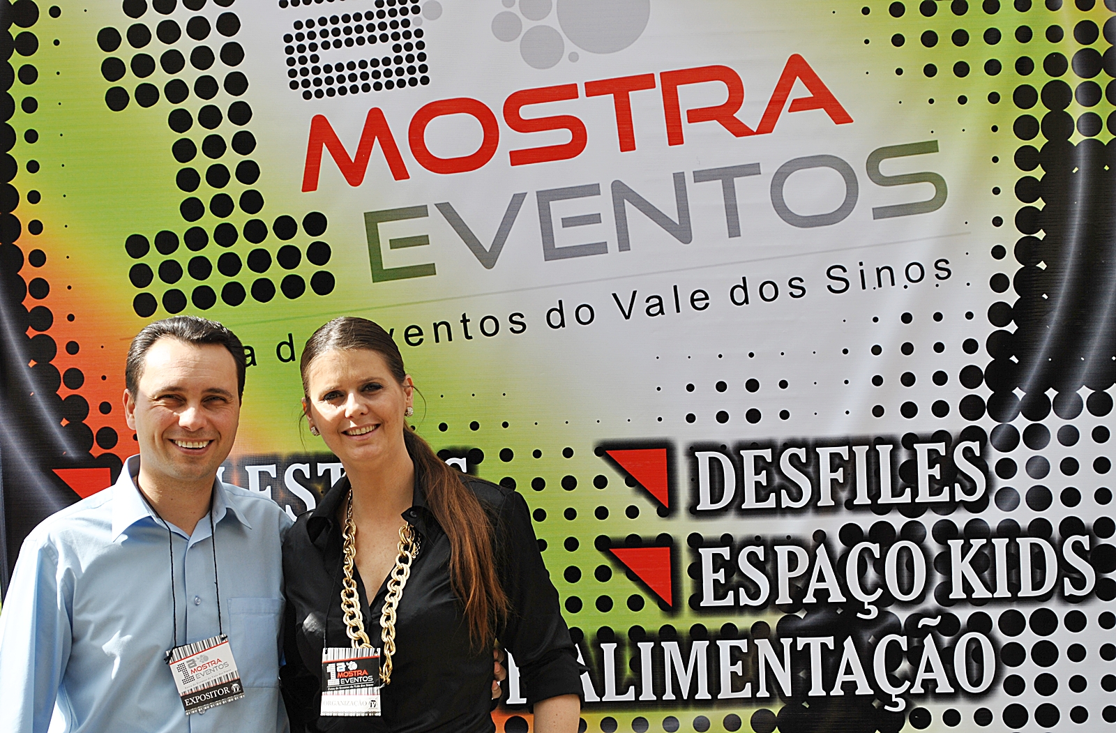 César Silva e Luciana Warken - Promotora do Evento